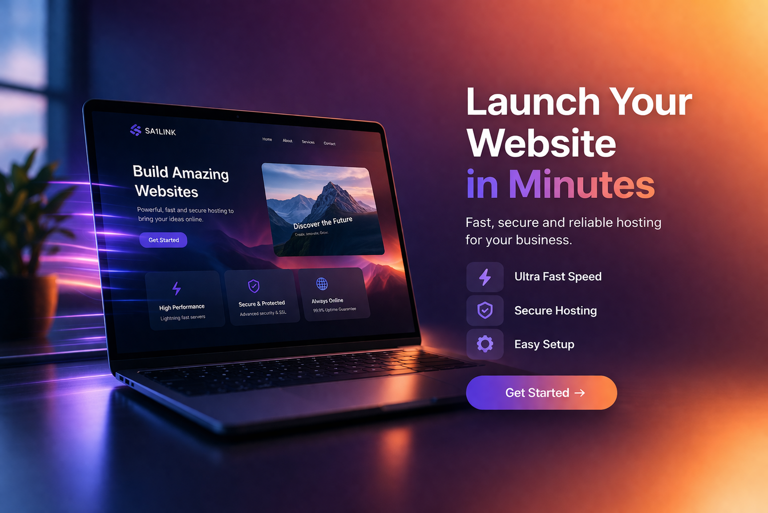 Screenshot of the app static sites hosting system